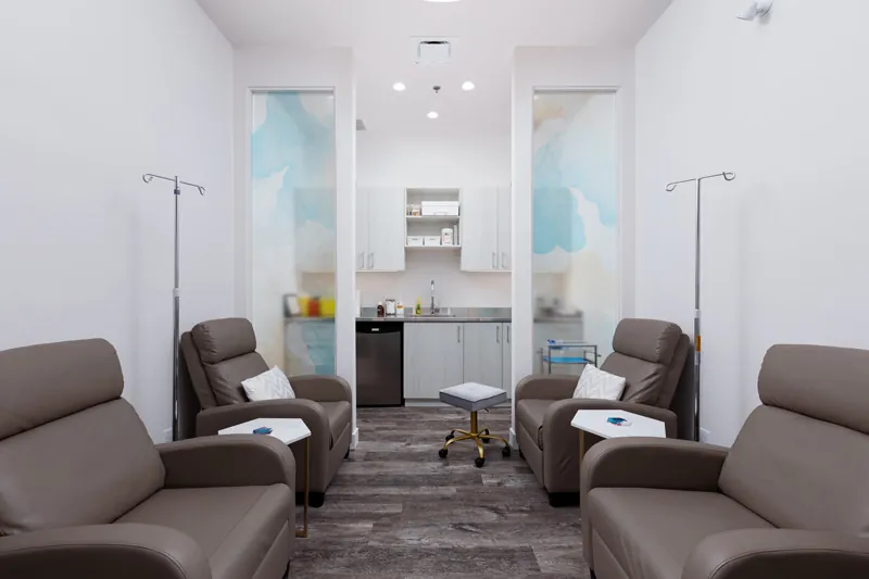 Treatment chairs at Crescent Health Clinic