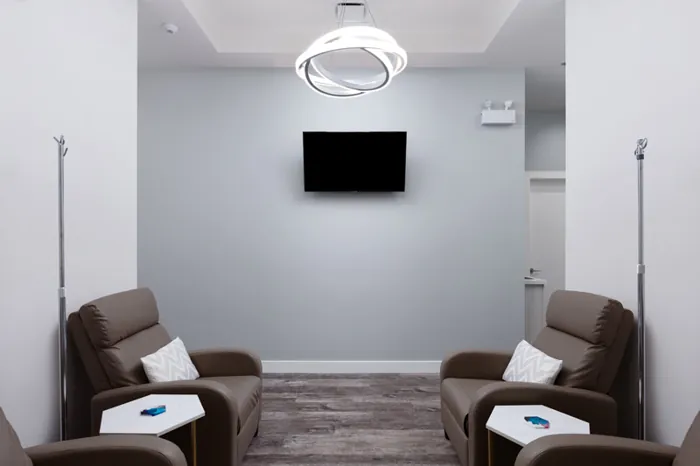 Treatment area at Crescent Health Clinic, built by Medico